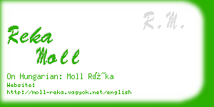 reka moll business card